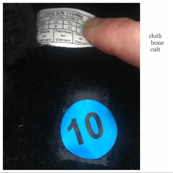 ✨New✨ UGG Black Fuzz Yeah Birkenstock-Style SLIDES - Picture 15 of 16